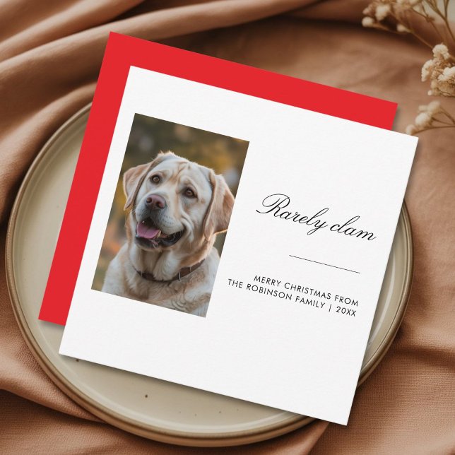 Tarjeta Festiva Rarely Christmas Golden Retriever Christmas Card (Subido por el creador)