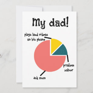 Tarjeta Festiva Rasgos divertidos de mi papá, sorpresas Personaliz