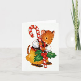Tarjeta Festiva Ratón de pan de especias