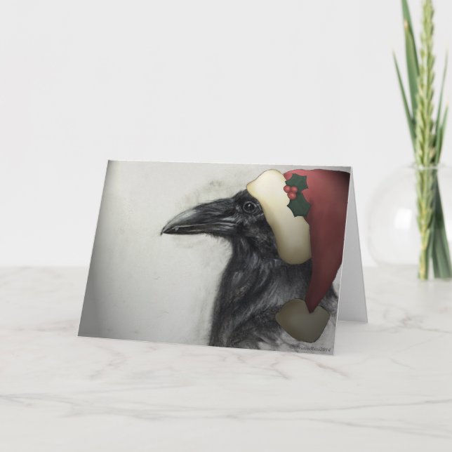 Tarjeta Festiva Raven por la temporada (Anverso)