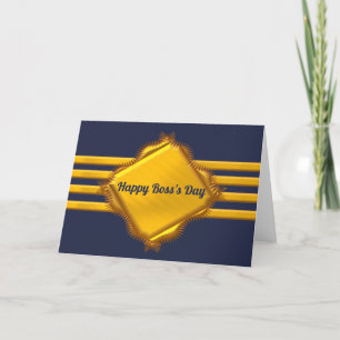Tarjeta Festiva Rayas de oro del capitán