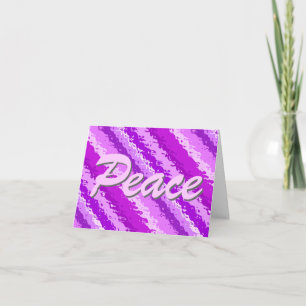 Tarjeta Festiva Rayas de vidrio - tonos de ametisto morado