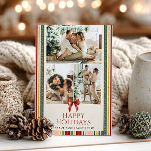 Tarjeta Festiva Rayas mínimas y bragas Felices Fiestas 2 Foto