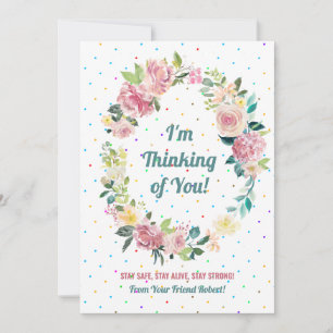 Tarjeta Festiva Razas rosadas y blancas pasteles