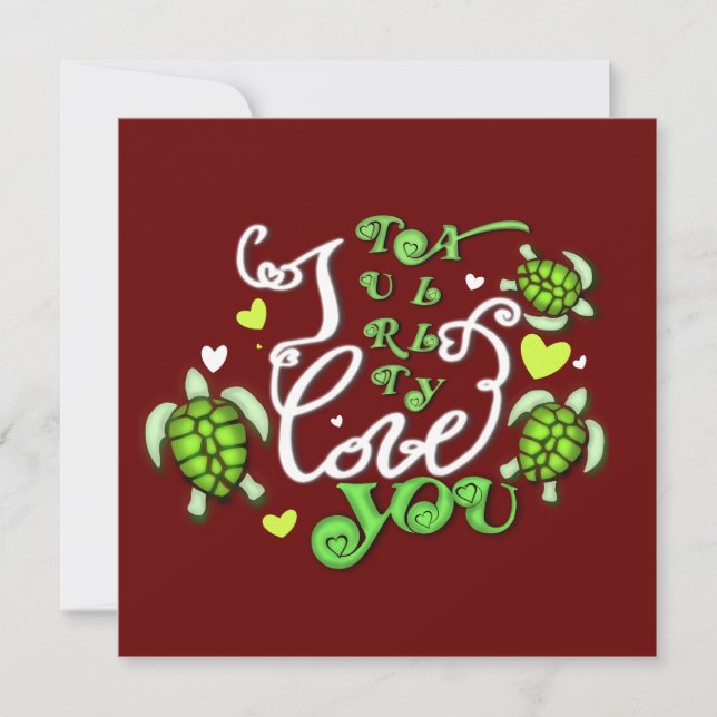 Tarjeta Festiva Realmente te amo - Día de San Valentín (Anverso)