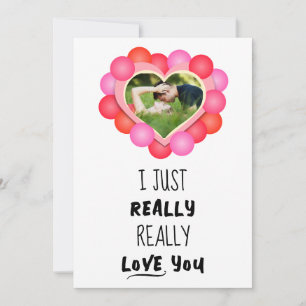Tarjeta Festiva Realmente Te Amo Realmente / Fotografía De Corazón