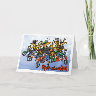 Tarjeta Festiva Rebeldes sin Personalizado de Fiesta de Renos