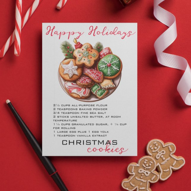 Tarjeta Festiva Receta de Cocina Azucarera para navidades (Subido por el creador)