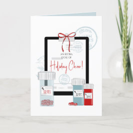 Tarjeta Festiva Receta de navidades para dosis de alegría