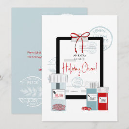 Tarjeta Festiva Receta de navidades para dosis de alegría