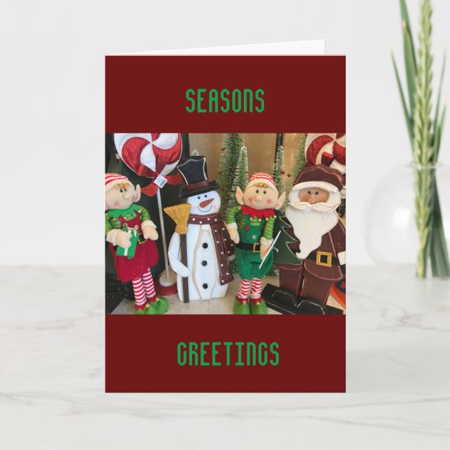TARJETA FESTIVA RECIBIMIENTOS DE TEMPORADA Y DISFRUTE DE LAS VACAC (Anverso)