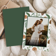 Recién casados Merry & Married Foto rústica acuare