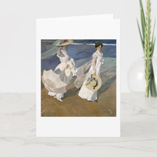 Tarjeta Festiva Recorriendo la costa, 1909 (Anverso)