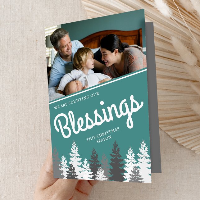 Tarjeta Festiva Recuento de nuestras bendiciones a los Navidades V (Subido por el creador)