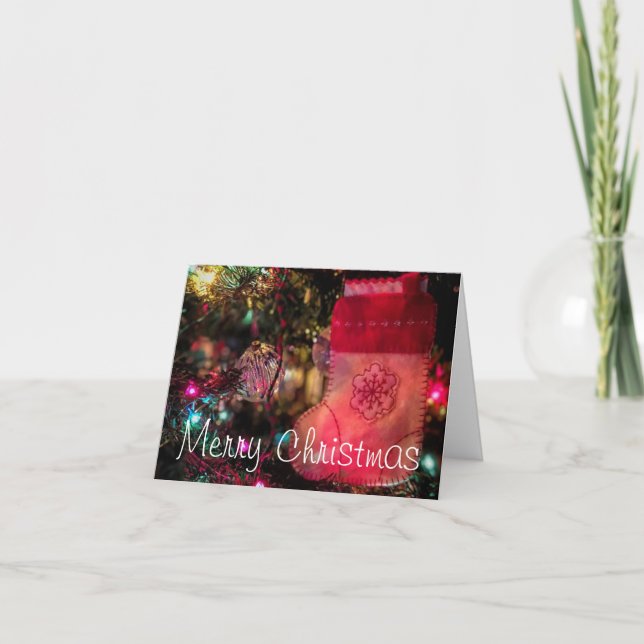 Tarjeta Festiva Recuerdos a usted y el suyo (Anverso)