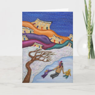 Tarjeta Festiva Recuerdos en el hielo