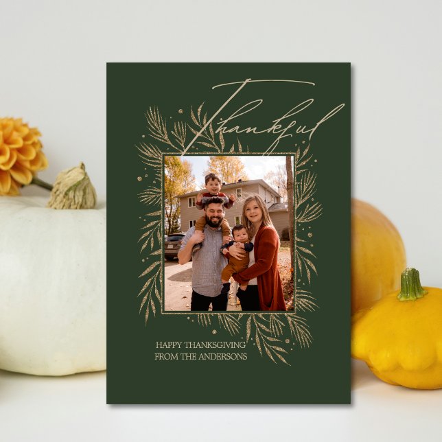 Tarjeta Festiva Recuerdos Golden Harvest (Golden Harvest Memories Holiday Card)