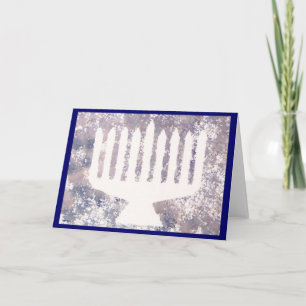 Tarjeta Festiva Recuerdos Menorah de Hanukah