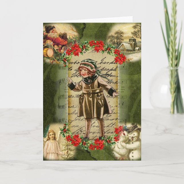 Tarjeta Festiva Recuerdos navidades (Anverso)