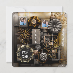 Tarjeta Festiva Recuerdos rústicos vintage