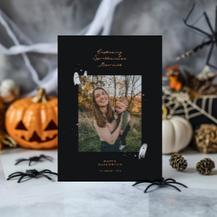 Tarjeta Festiva Recuerdos Spooktaculares Saludo fotográfico de Hal