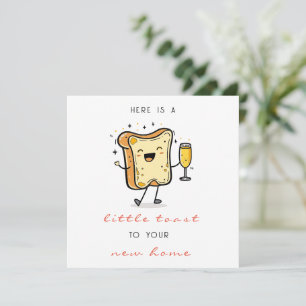 Tarjeta Festiva Red Acá una pequeña tostada a tu nuevo hogar
