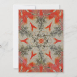 Tarjeta Festiva Red-bellied Woodpecker Geometric Textured Card