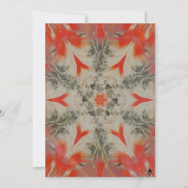 Tarjeta Festiva Red-bellied Woodpecker Geometric Textured Card (Anverso)