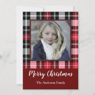 Tarjeta Festiva Red Black Plough