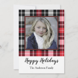 Tarjeta Festiva Red Black Plough