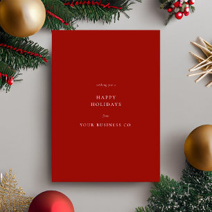 Tarjeta Festiva Red Business minimalista