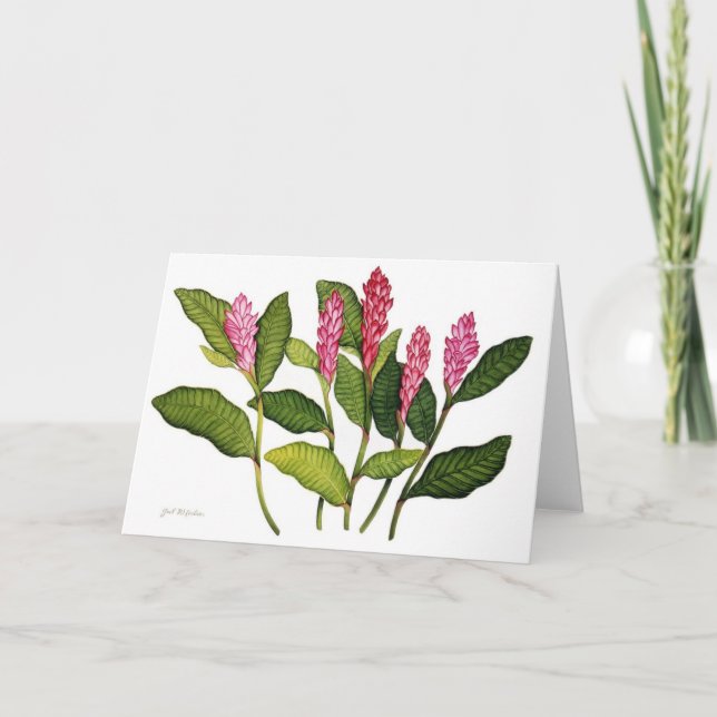 Tarjeta Festiva Red Ginger (Anverso)
