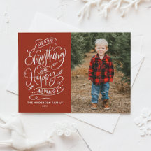 Red Merry Everything and Happy Always Photo