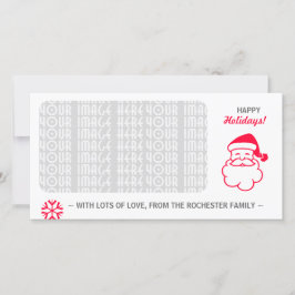 Tarjeta Festiva Red Santa Claus