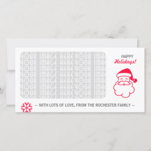 Tarjeta Festiva Red Santa Claus