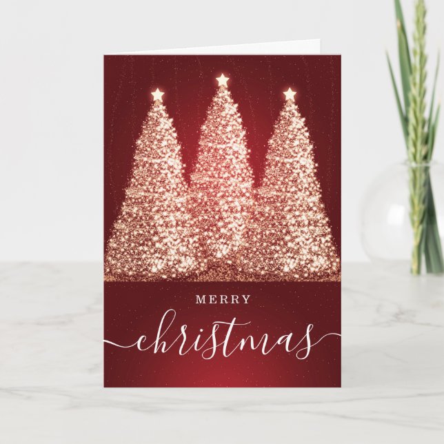 Tarjeta Festiva Red Sin Navidades fotográficos días festivos Purpu (Anverso)