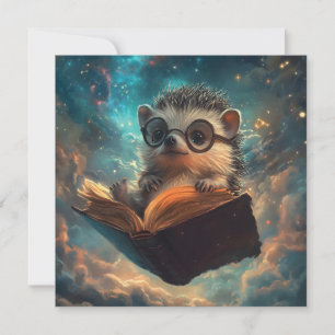Tarjeta Festiva Redoble de libros de cutis en una galaxia de histo