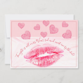 Tarjeta Festiva Reed Lips Valentine Con Cita