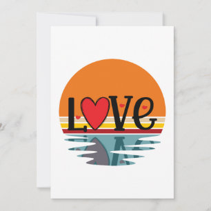 Tarjeta Festiva Reflexión de amor retro