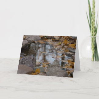 Tarjeta Festiva Reflexiones del otoño