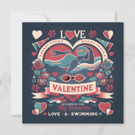 Tarjeta Festiva Regalo de amor de baño de el día de San Valentín