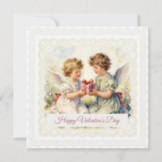 Tarjeta Festiva Regalo de Ángeles – Día de San Valentín estilo vic
