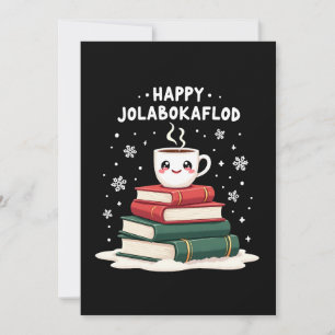 Tarjeta Festiva Regalo de Celebración Familiar Feliz Jolabokaflod