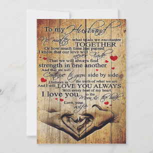 Tarjeta Festiva Regalo de cumpleaños de padre   Carta A Mi Esposo