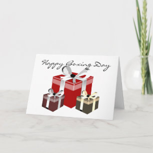 Tarjeta Festiva Regalo de empleado de día de boxeo
