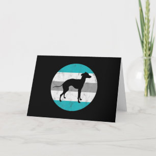 Tarjeta Festiva regalo de galgo italiano hombres chicas hombres