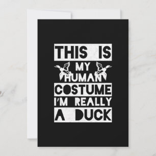 Tarjeta Festiva Regalo de Halloween Este es mi disfraz de humano S