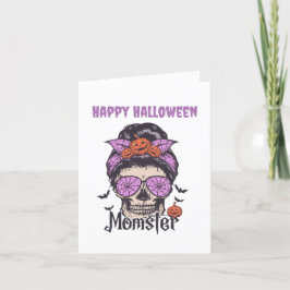 Tarjeta Festiva Regalo de Halloween para mamá monstruo