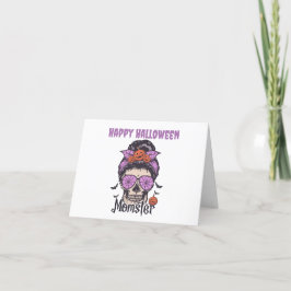 Tarjeta Festiva Regalo de Momster Halloween para mamá