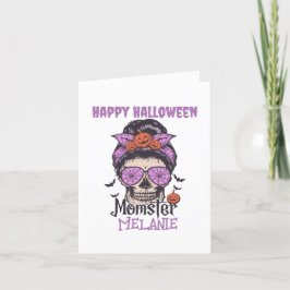 Tarjeta Festiva Regalo de Momster Halloween para mamá